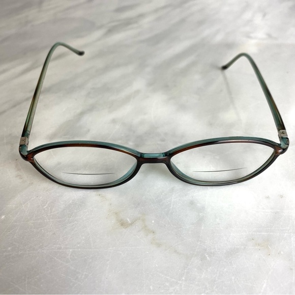 Chaps Ralph Lauren Eyeglasses Frames Women's 130 RL1353 Brown Teal with Case - Picture 8 of 13